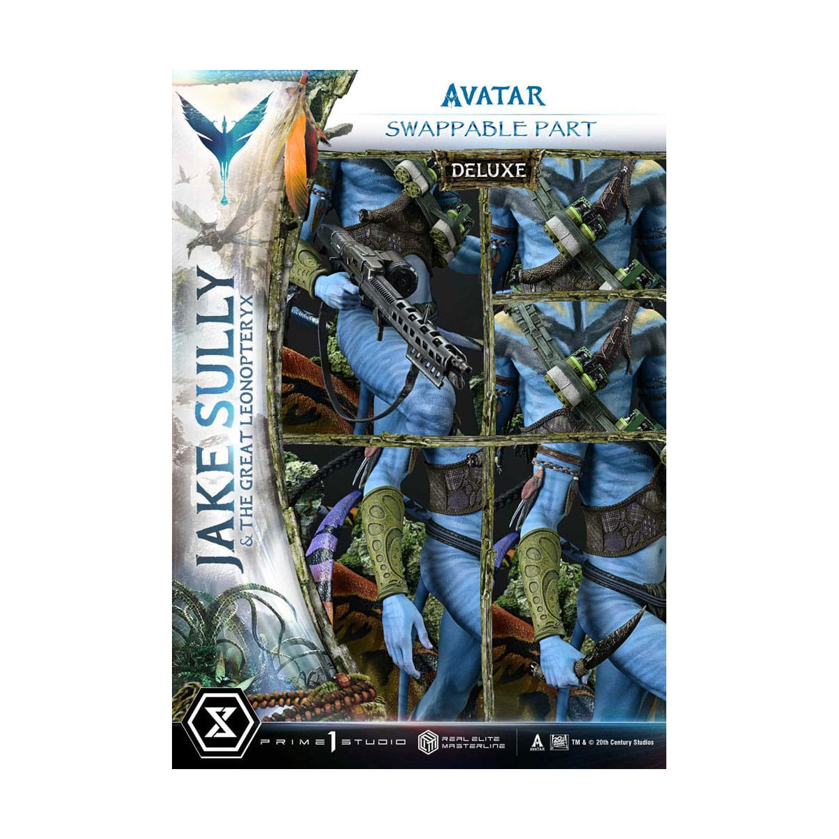 Prime 1 Studio Avatar - Jake Sully e il Grande Leonopteryx Versione Deluxe 1/4