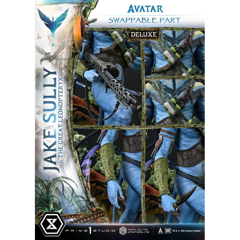 Prime 1 Studio Avatar - Jake Sully e il Grande Leonopteryx Versione Deluxe 1/4