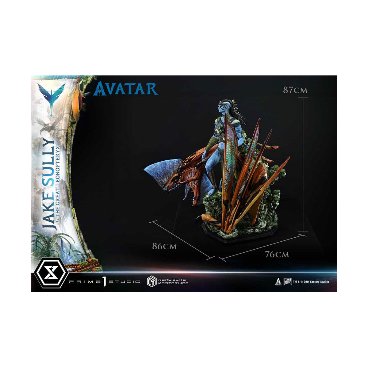 Prime 1 Studio Avatar - Jake Sully e il Grande Leonopteryx Versione Deluxe 1/4