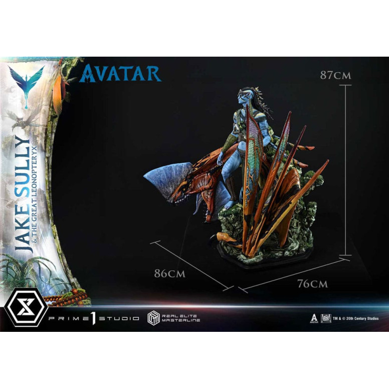 Prime 1 Studio Avatar - Jake Sully e il Grande Leonopteryx Versione Deluxe 1/4