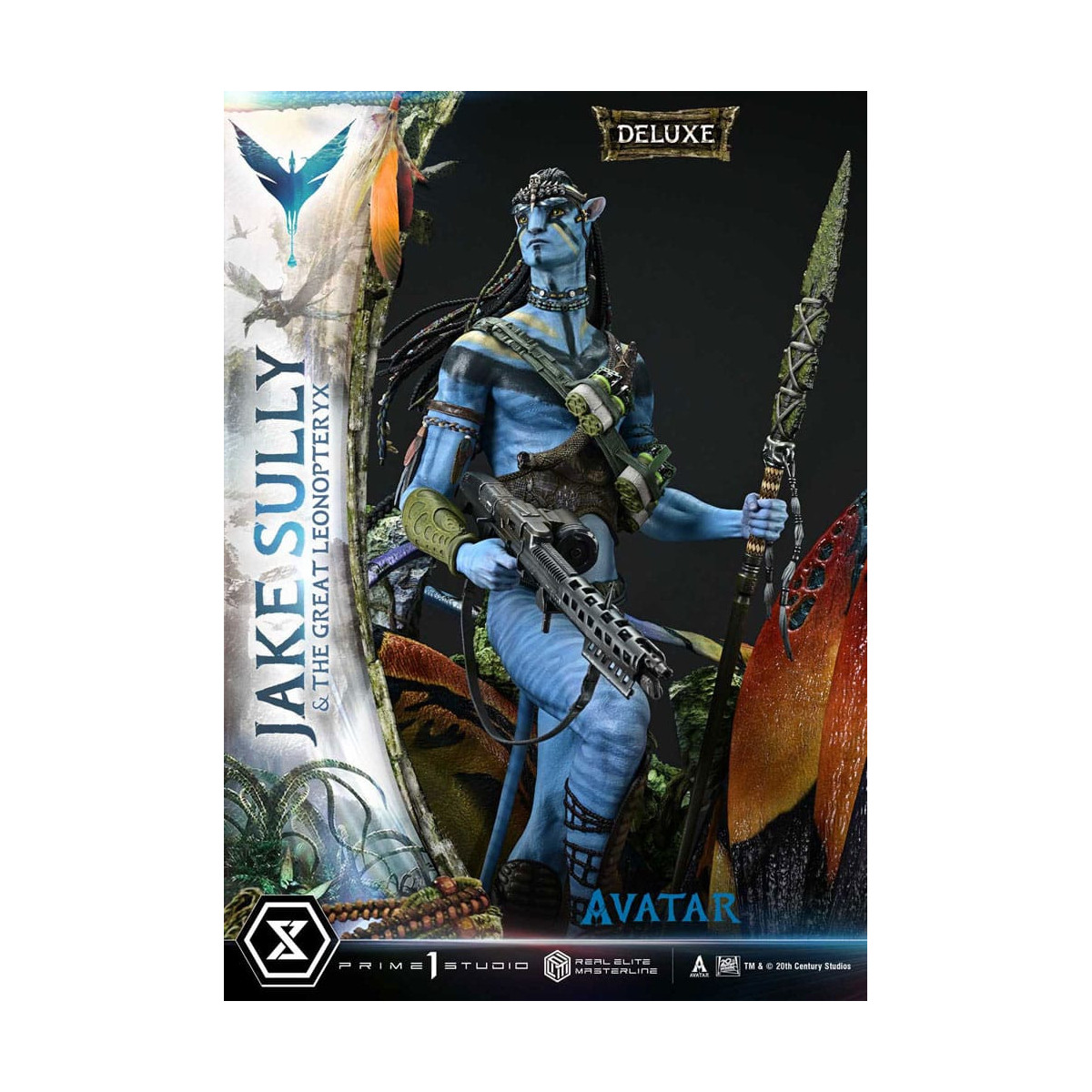 Prime 1 Studio Avatar - Jake Sully e il Grande Leonopteryx Versione Deluxe 1/4