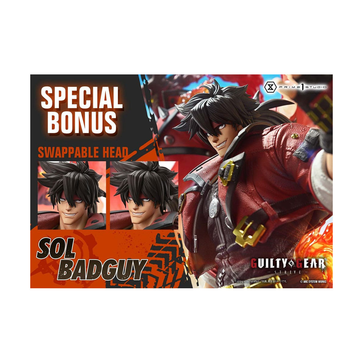 Prime 1 Studio - Guilty gear Strive - Sol Badguy Versione Bonus Serie Premium Masterline 1/4