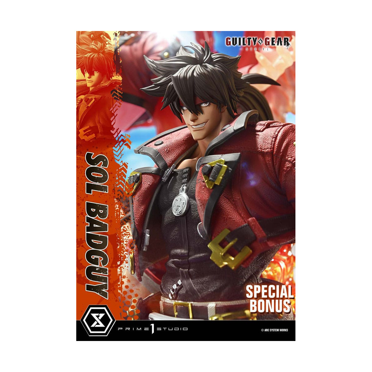Prime 1 Studio - Guilty gear Strive - Sol Badguy Versione Bonus Serie Premium Masterline 1/4