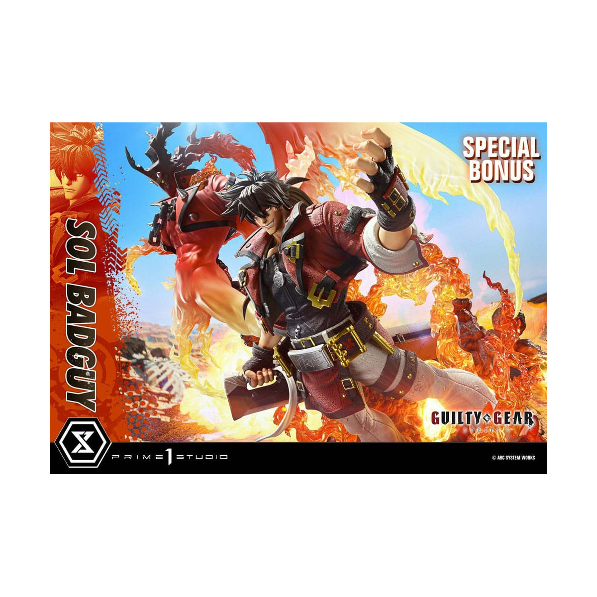 Prime 1 Studio - Guilty gear Strive - Sol Badguy Versione Bonus Serie Premium Masterline 1/4