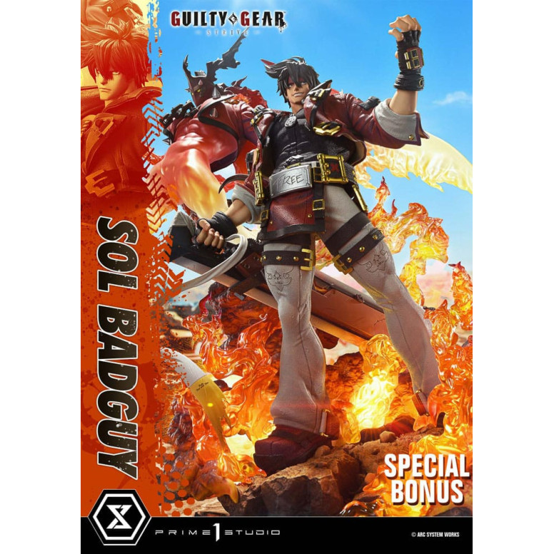 Prime 1 Studio - Guilty gear Strive - Sol Badguy Versione Bonus Serie Premium Masterline 1/4