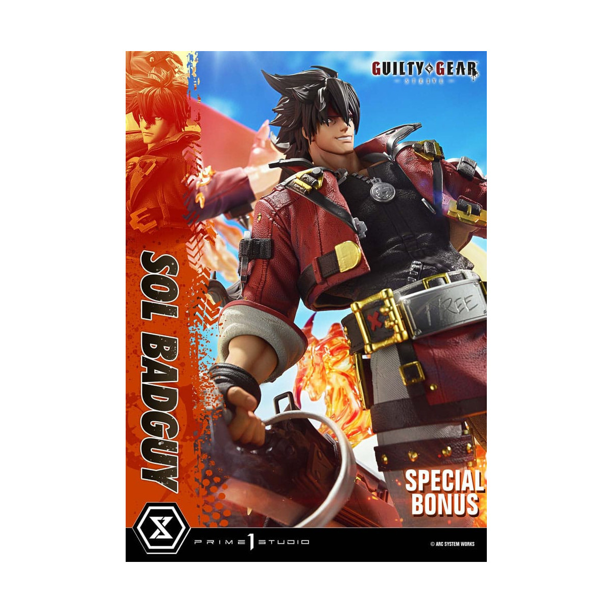 Prime 1 Studio - Guilty gear Strive - Sol Badguy Versione Bonus Serie Premium Masterline 1/4