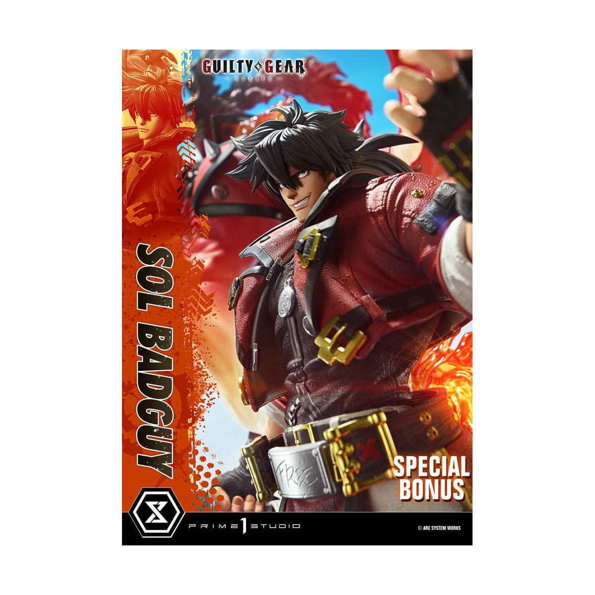 Prime 1 Studio - Guilty gear Strive - Sol Badguy Versione Bonus Serie Premium Masterline 1/4