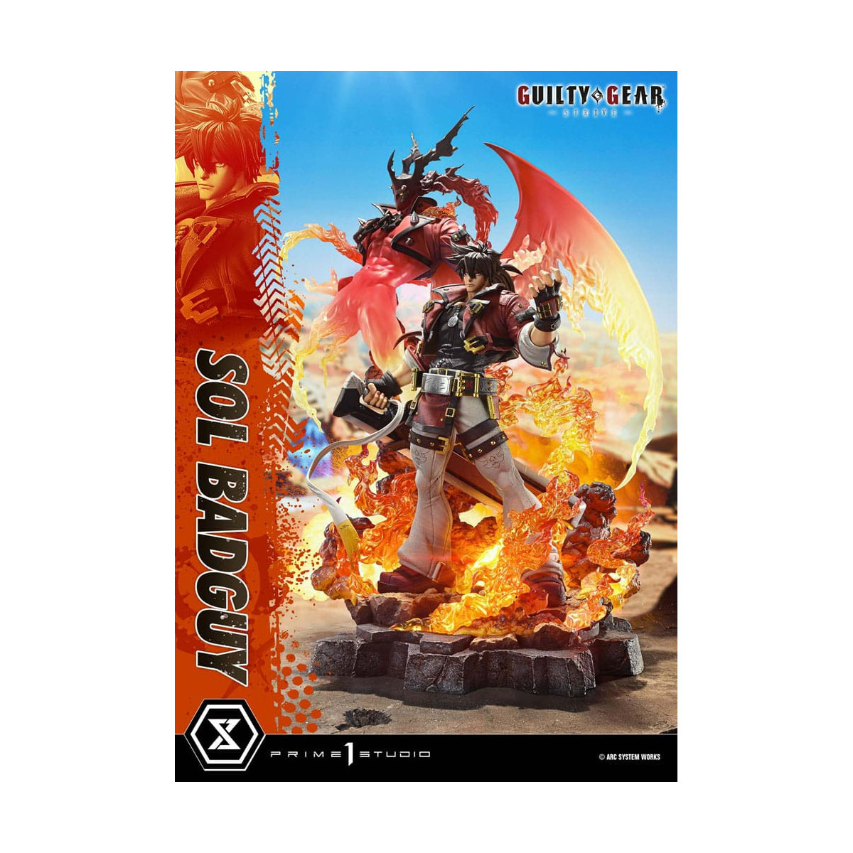 Prime 1 Studio - Guilty gear Strive - Sol Badguy Versione Bonus Serie Premium Masterline 1/4
