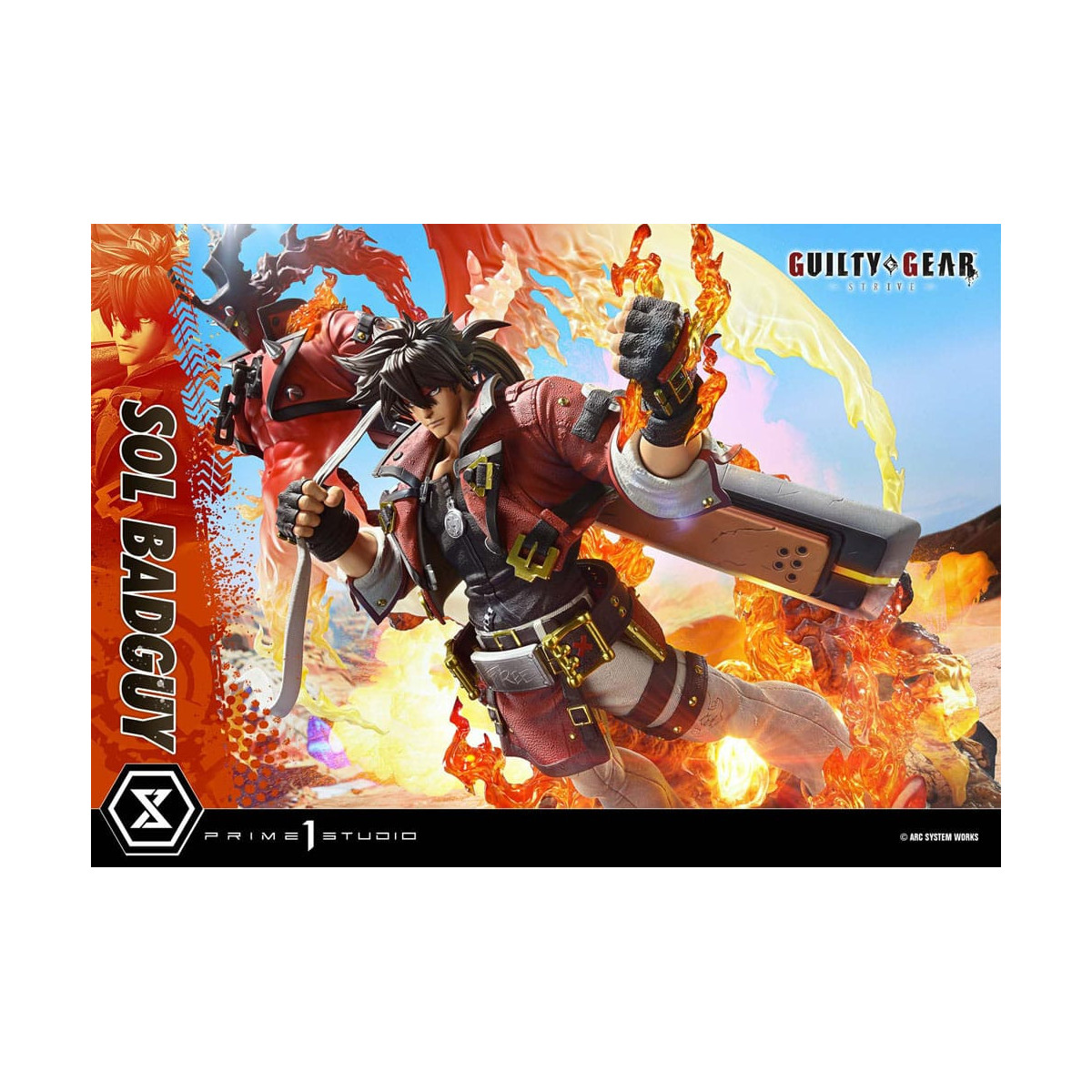 Prime 1 Studio - Guilty gear Strive - Sol Badguy Versione Bonus Serie Premium Masterline 1/4