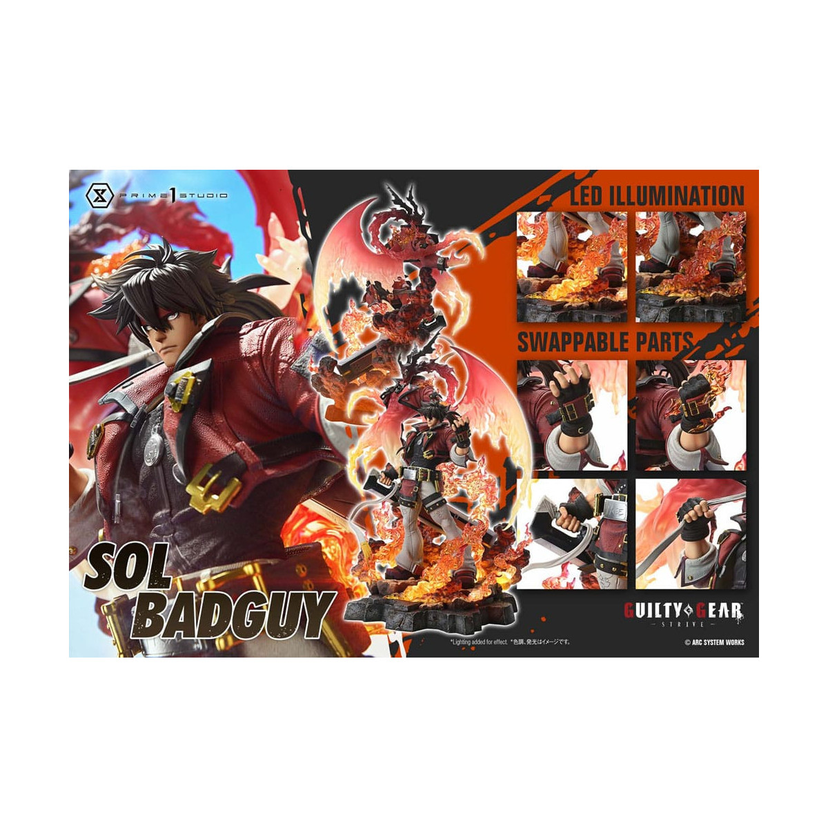 Prime 1 Studio - Guilty gear Strive - Sol Badguy Versione Bonus Serie Premium Masterline 1/4