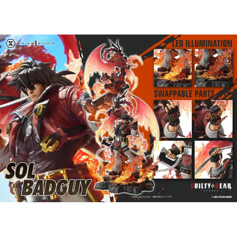 Prime 1 Studio - Guilty gear Strive - Sol Badguy Versione Bonus Serie Premium Masterline 1/4