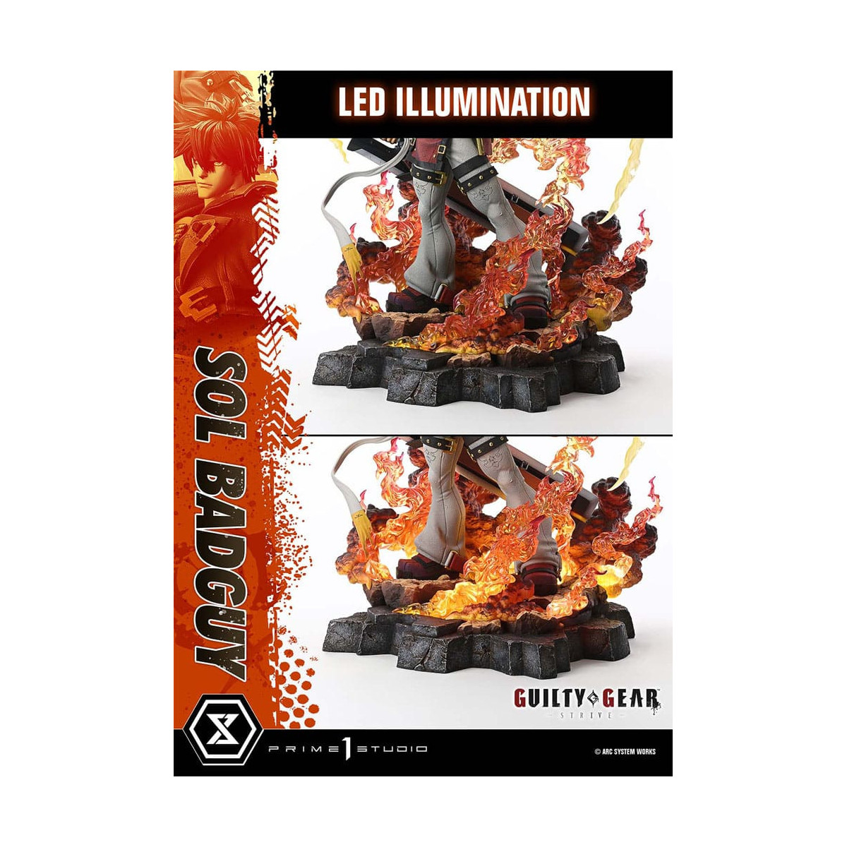 Prime 1 Studio - Guilty gear Strive - Sol Badguy Versione Bonus Serie Premium Masterline 1/4