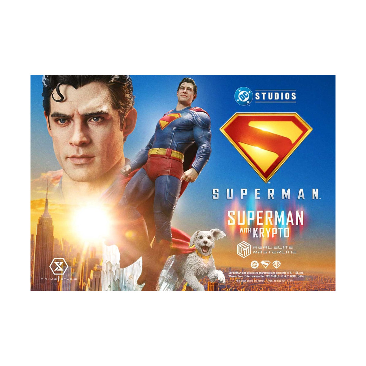 Prime 1 Studio - Superman con versione bonus Krypto - Real Elite Masterline Series 1/3