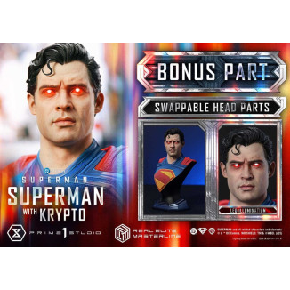 Prime 1 Studio - Superman con versione bonus Krypto - Real Elite Masterline Series 1/3