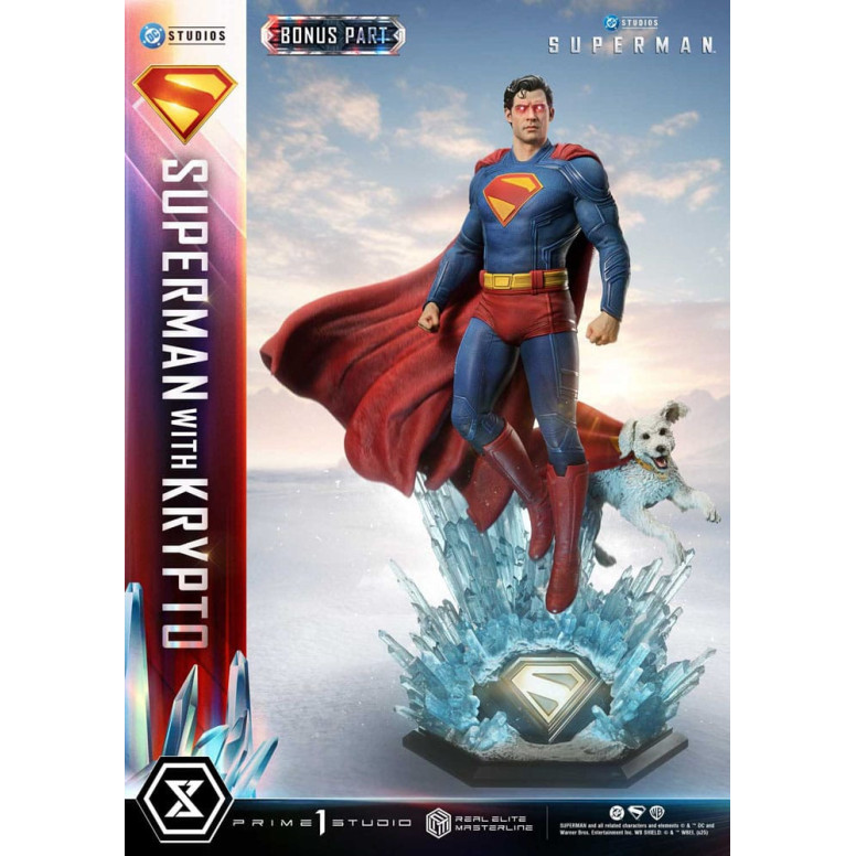 Prime 1 Studio - Superman con versione bonus Krypto - Real Elite Masterline Series 1/3