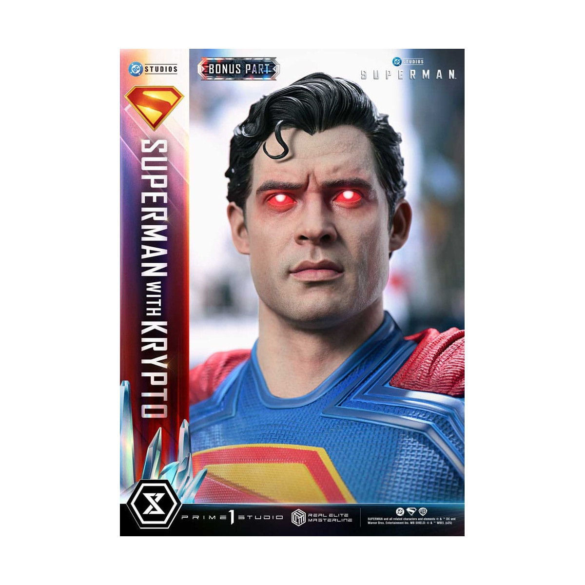 Prime 1 Studio - Superman con versione bonus Krypto - Real Elite Masterline Series 1/3