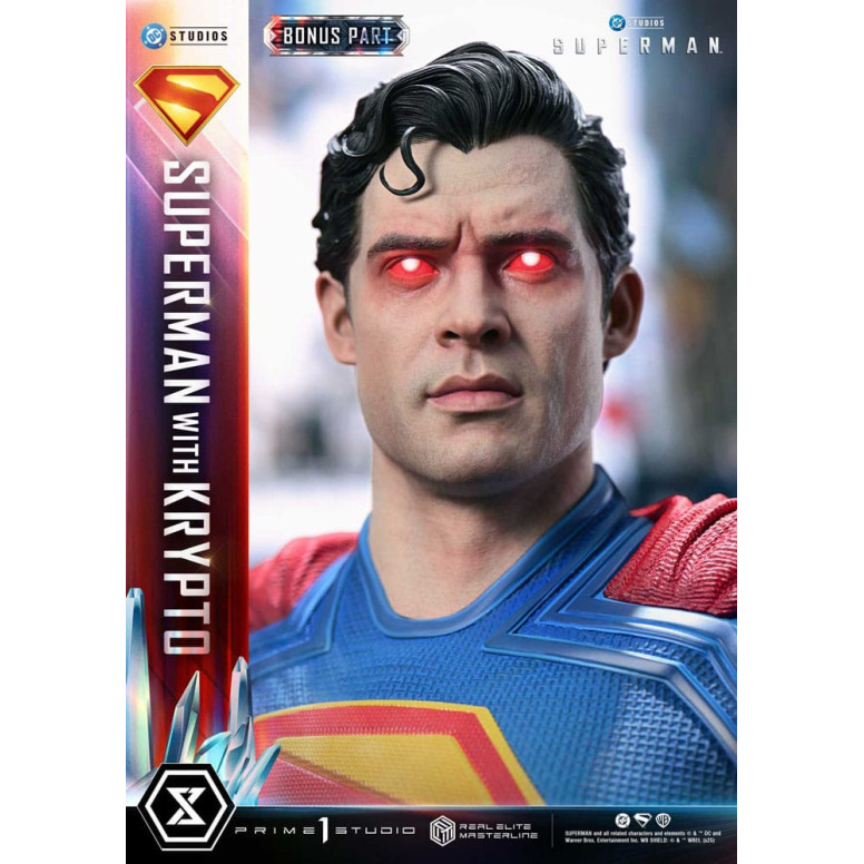 Prime 1 Studio - Superman con versione bonus Krypto - Real Elite Masterline Series 1/3