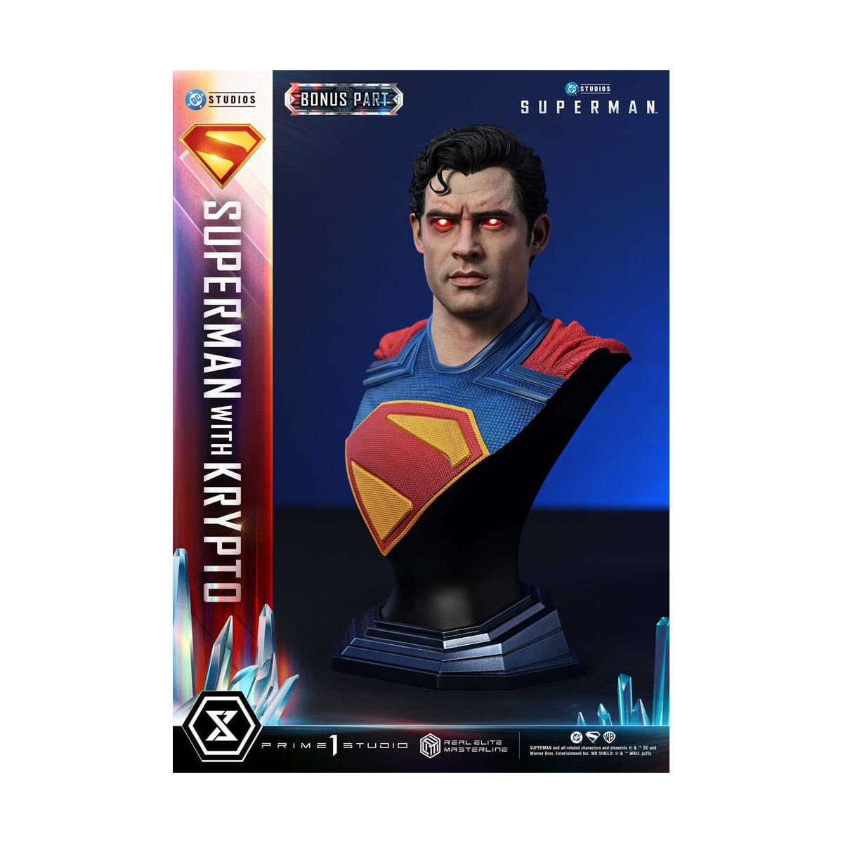 Prime 1 Studio - Superman con versione bonus Krypto - Real Elite Masterline Series 1/3