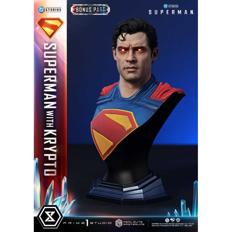 Prime 1 Studio - Superman con versione bonus Krypto - Real Elite Masterline Series 1/3