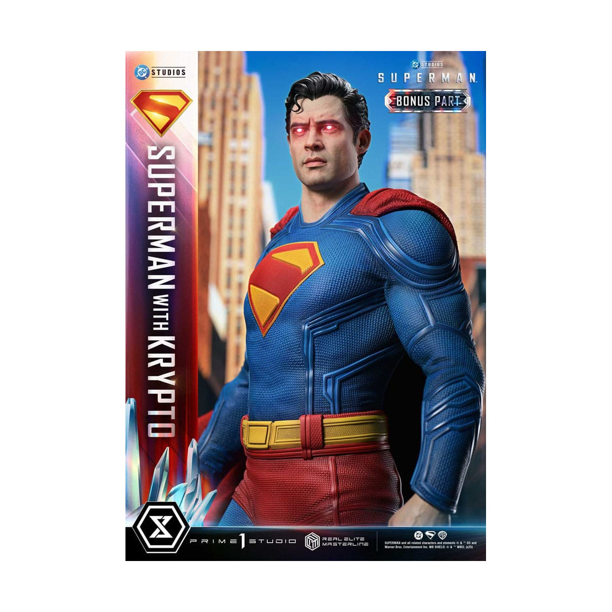 Prime 1 Studio - Superman con versione bonus Krypto - Real Elite Masterline Series 1/3