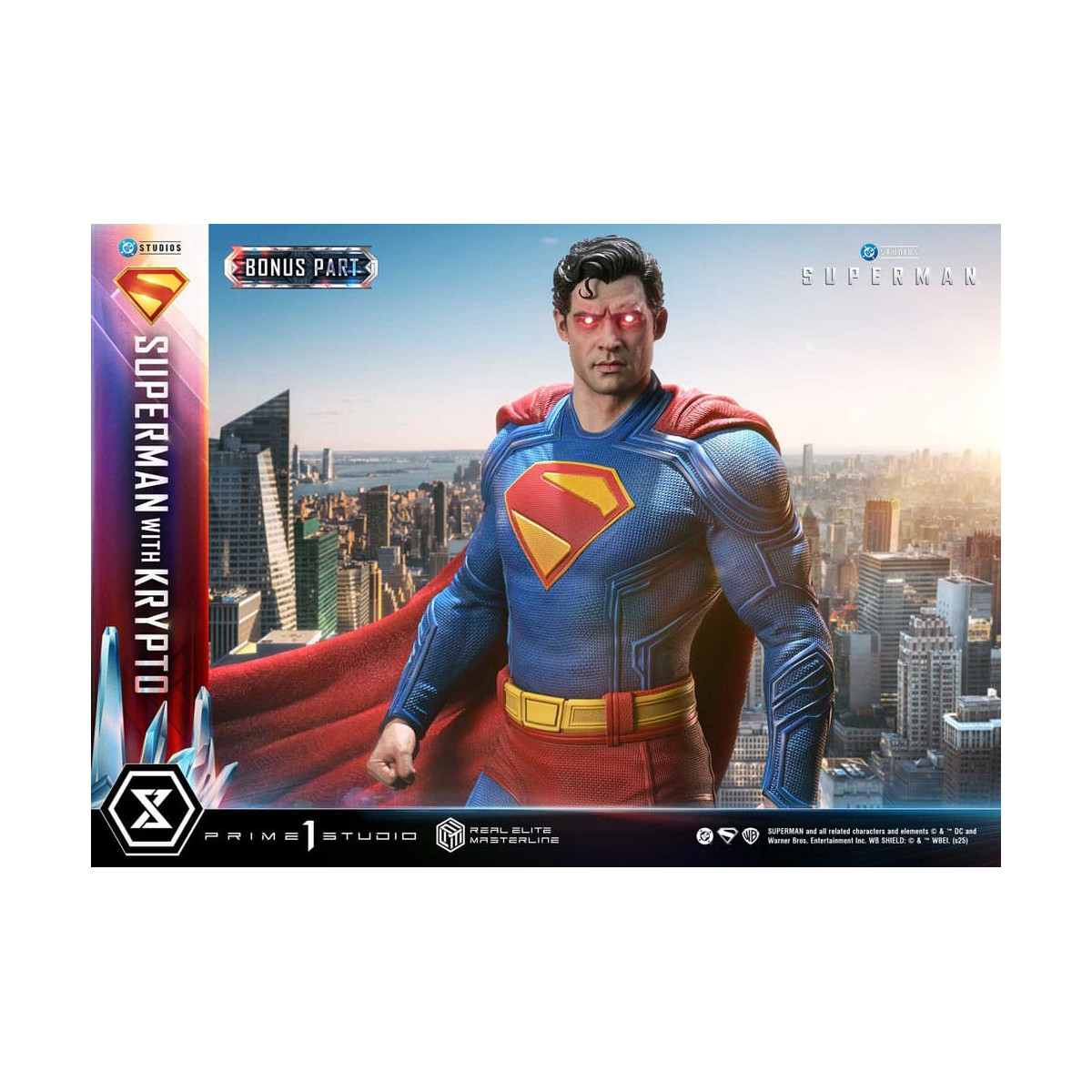 Prime 1 Studio - Superman con versione bonus Krypto - Real Elite Masterline Series 1/3