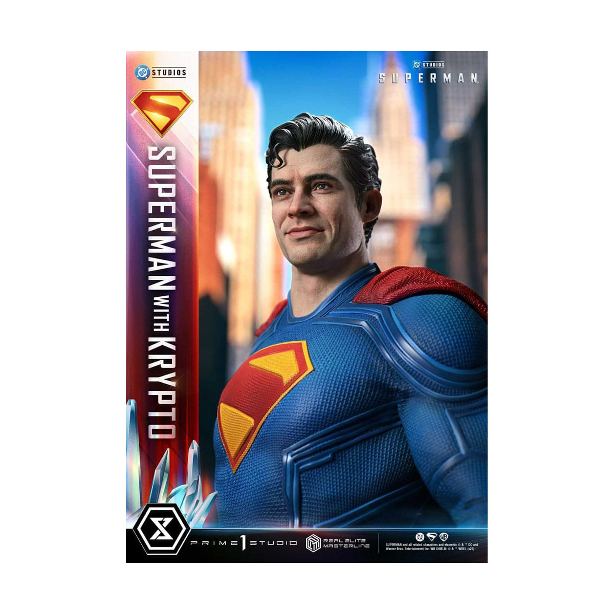 Prime 1 Studio - Superman con versione bonus Krypto - Real Elite Masterline Series 1/3