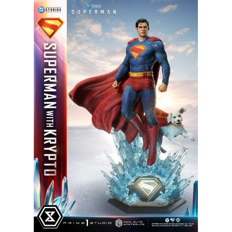 Prime 1 Studio - Superman con versione bonus Krypto - Real Elite Masterline Series 1/3