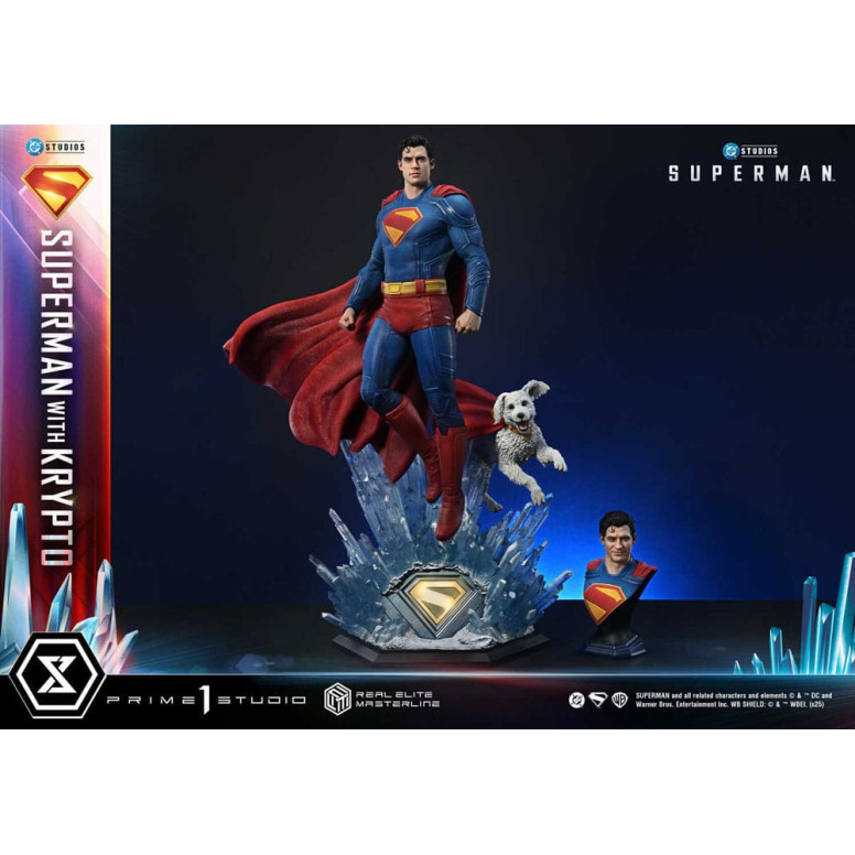 Prime 1 Studio - Superman con versione bonus Krypto - Real Elite Masterline Series 1/3