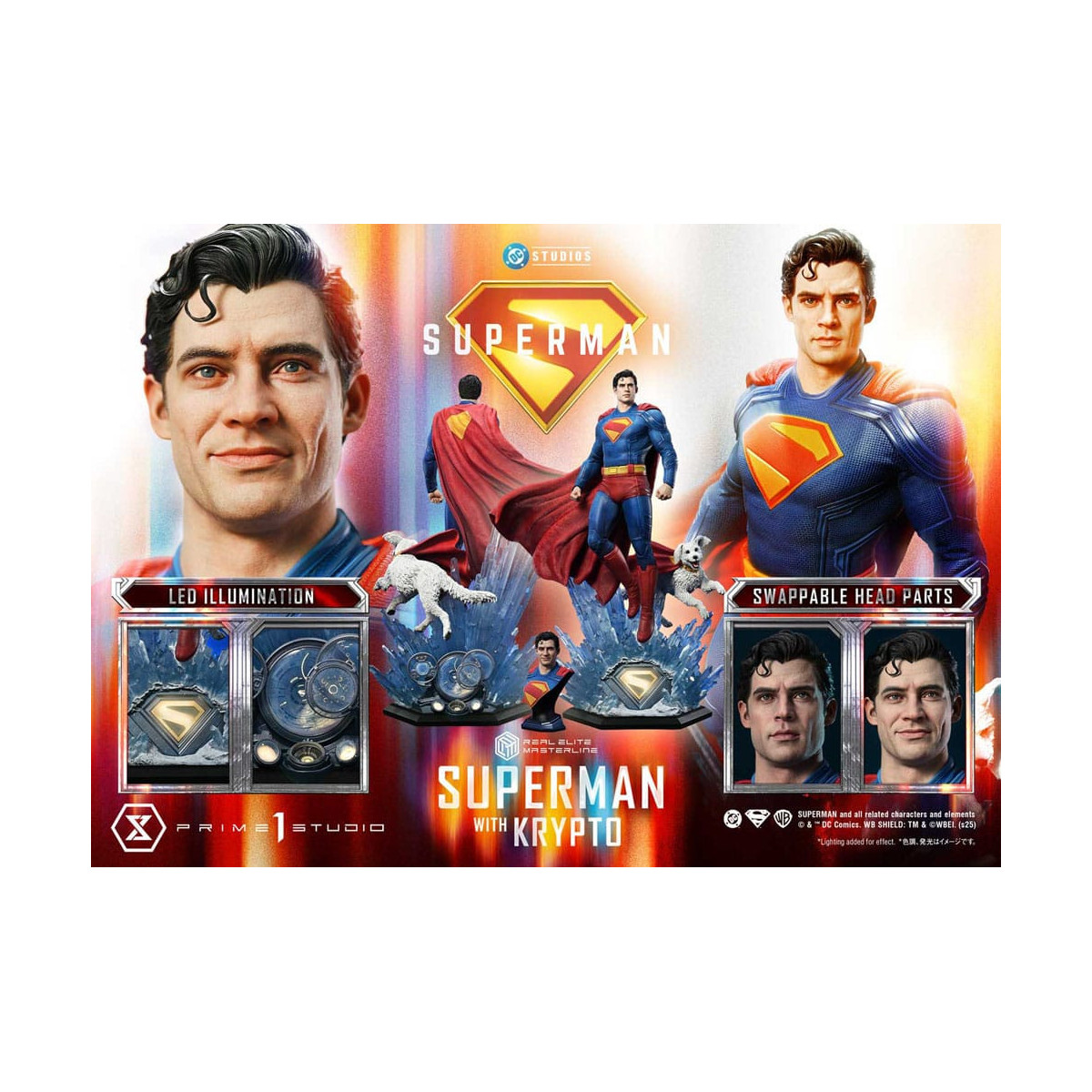 Prime 1 Studio - Superman con Krypto - Real Elite Masterline Serie 1/3