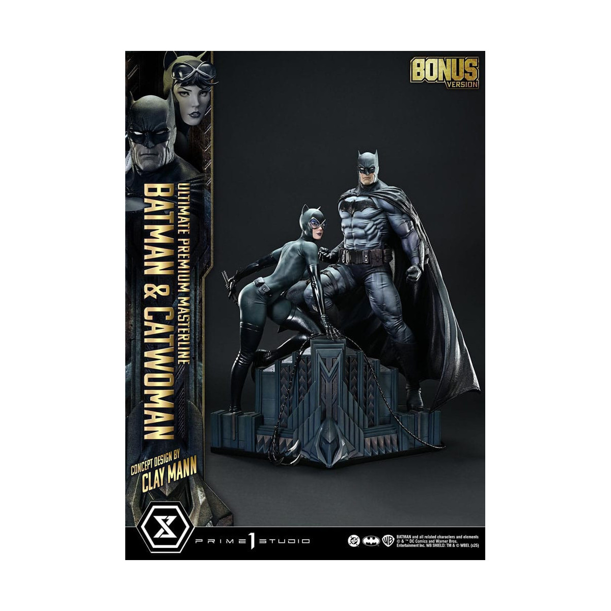 Prime 1 Studio - Batman e Catwoman (design concettuale di Clay Mann) Versione bonus - Serie Ultimate Premium Masterline 1/4