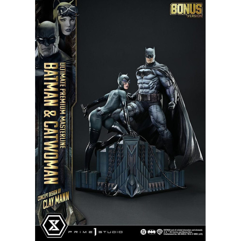 Prime 1 Studio - Batman e Catwoman (design concettuale di Clay Mann) Versione bonus - Serie Ultimate Premium Masterline 1/4