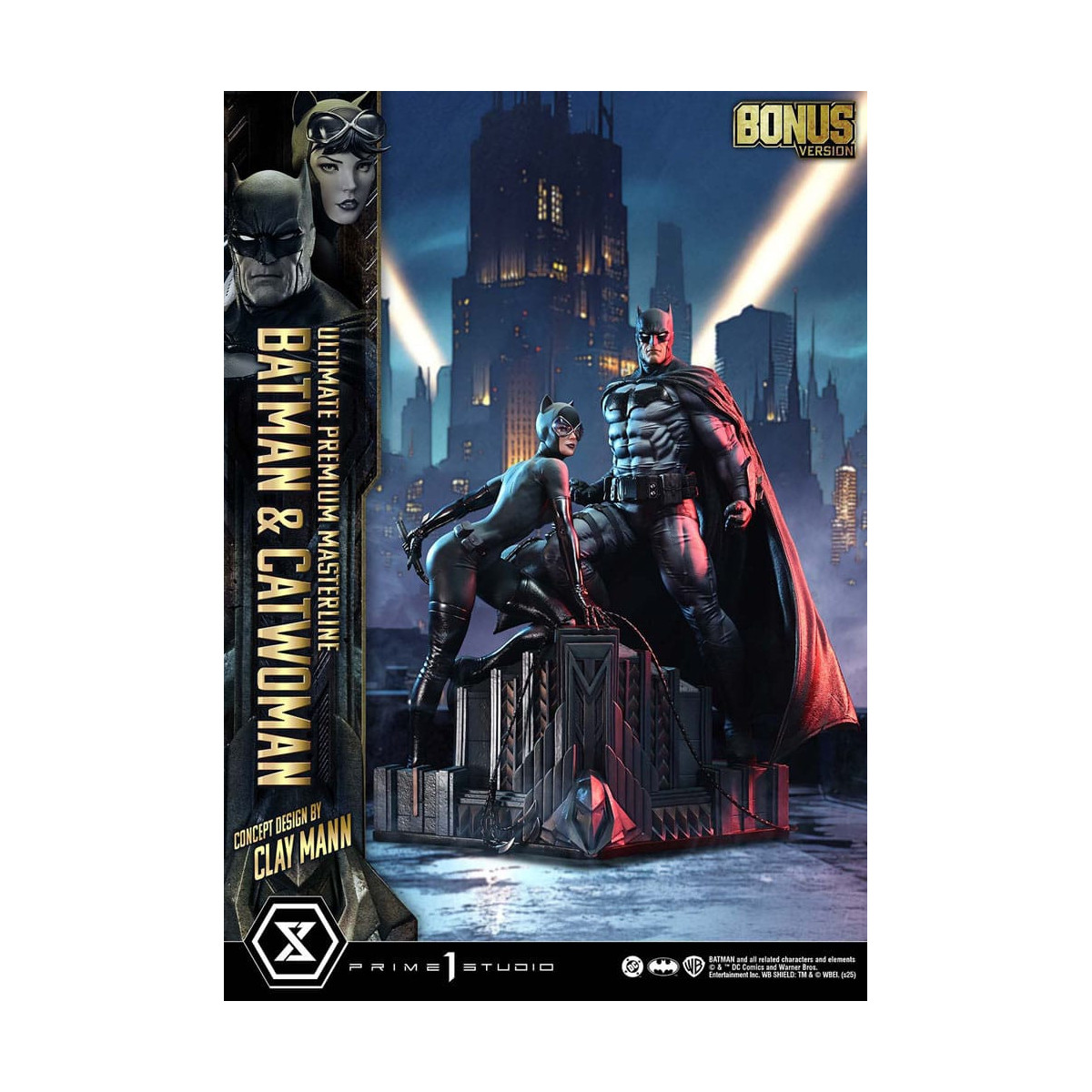 Prime 1 Studio - Batman e Catwoman (design concettuale di Clay Mann) Versione bonus - Serie Ultimate Premium Masterline 1/4