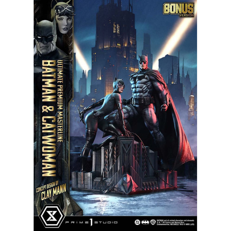 Prime 1 Studio - Batman e Catwoman (design concettuale di Clay Mann) Versione bonus - Serie Ultimate Premium Masterline 1/4