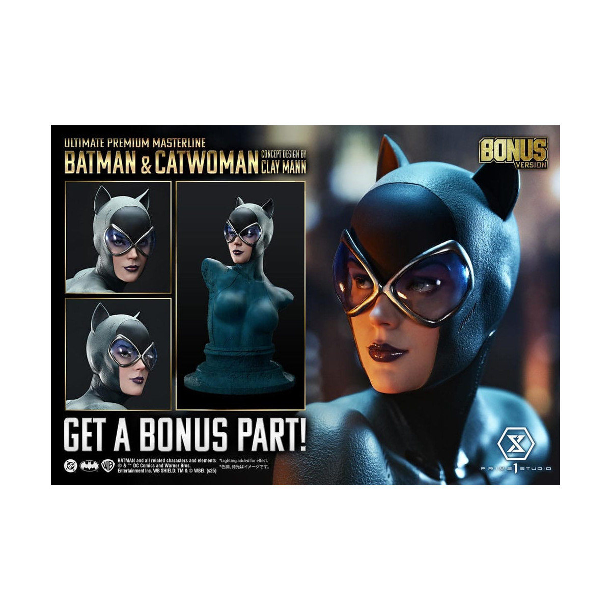 Prime 1 Studio - Batman e Catwoman (design concettuale di Clay Mann) Versione bonus - Serie Ultimate Premium Masterline 1/4