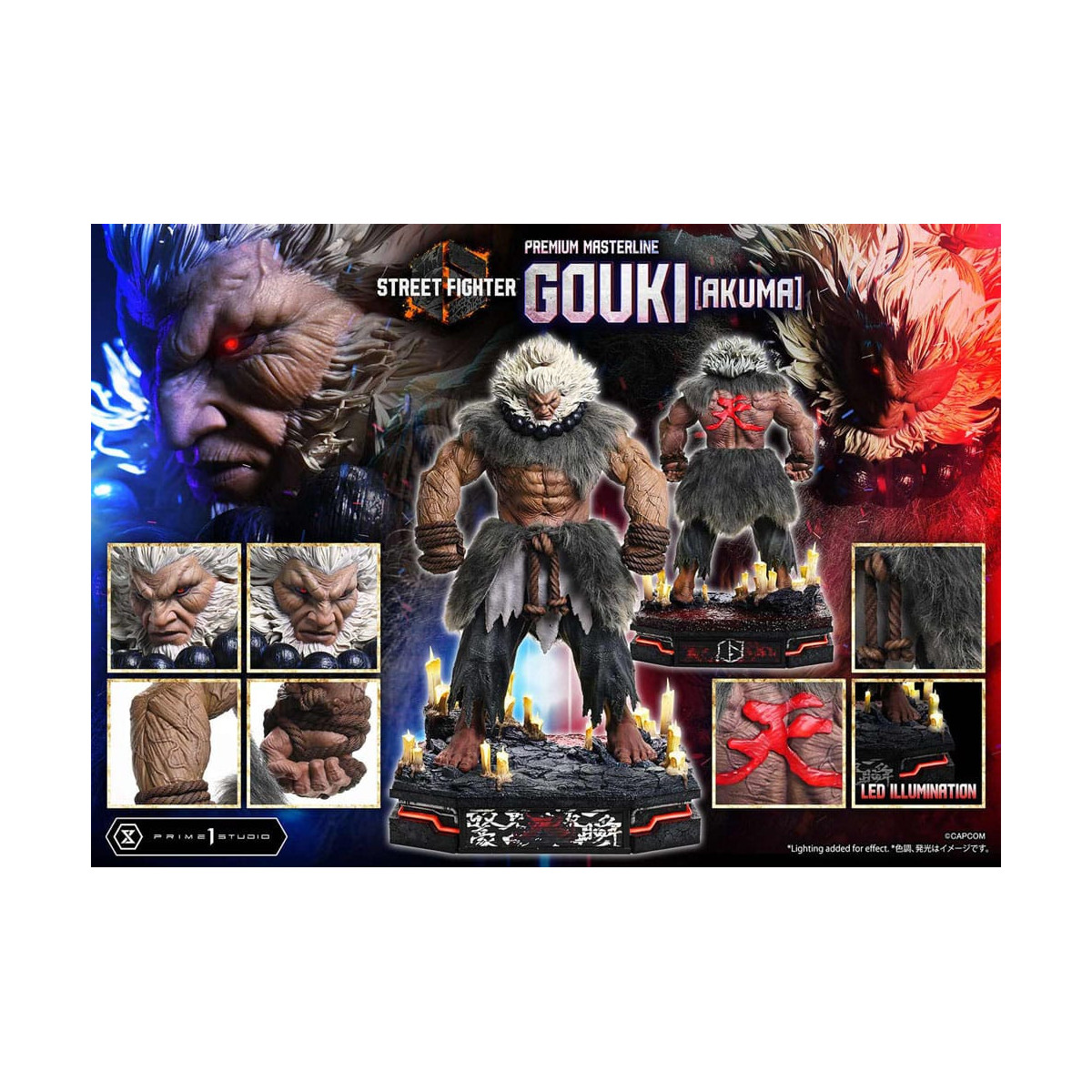 Prime 1 Studio - Street Fighter 6 - Akuma Versione regolare Serie Premium Masterline 1/4