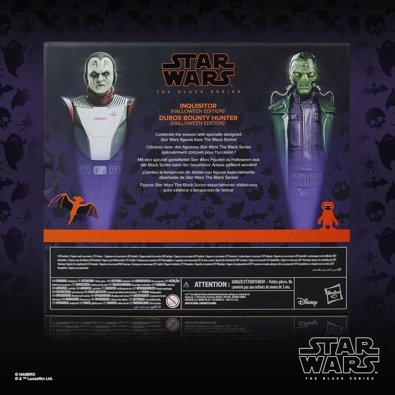 Hasbro Star Wars The Black Series - Inquisitore e cacciatore di taglie Duros Halloween 2-Pack