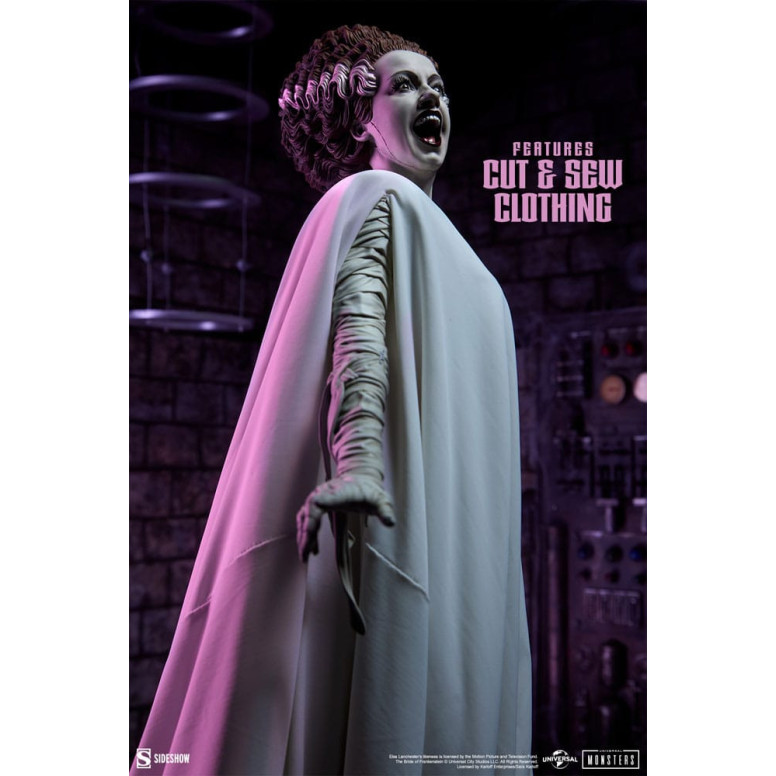 Sideshow Universal Monsters - Formato Premium La sposa di Frankenstein 1/4 - La sposa di Frankenstein (costume in tessuto)