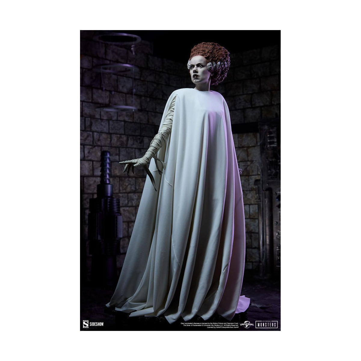Sideshow Universal Monsters - Formato Premium La sposa di Frankenstein 1/4 - La sposa di Frankenstein (costume in tessuto)