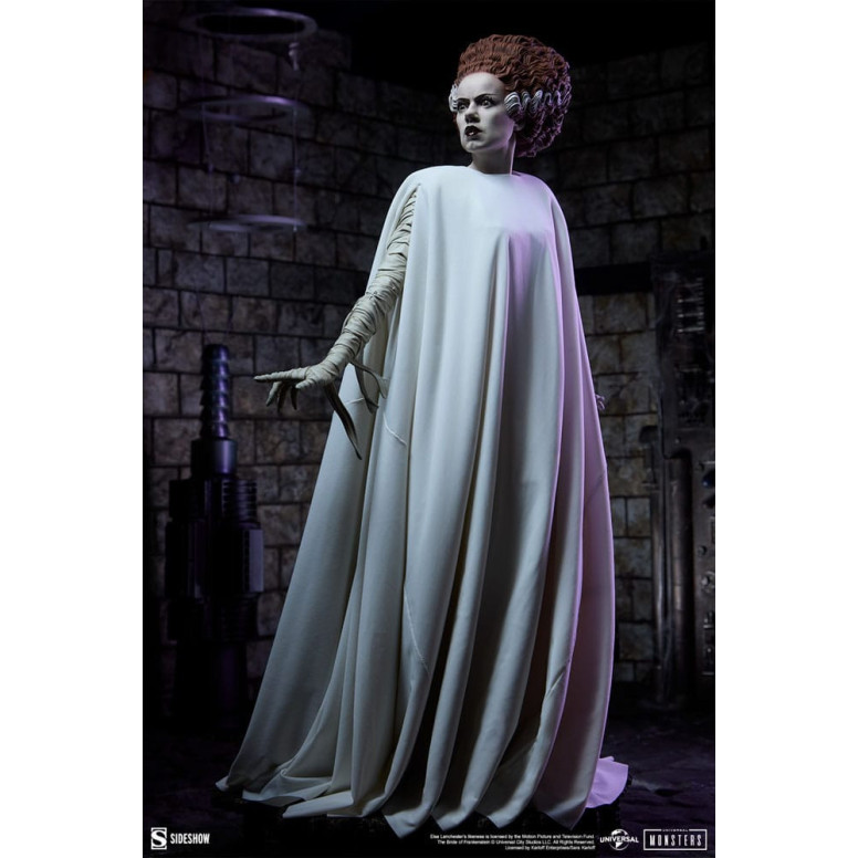 Sideshow Universal Monsters - Formato Premium La sposa di Frankenstein 1/4 - La sposa di Frankenstein (costume in tessuto)