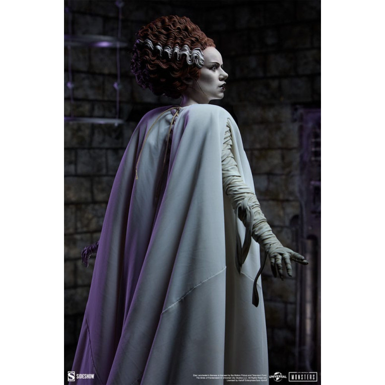 Sideshow Universal Monsters - Formato Premium La sposa di Frankenstein 1/4 - La sposa di Frankenstein (costume in tessuto)