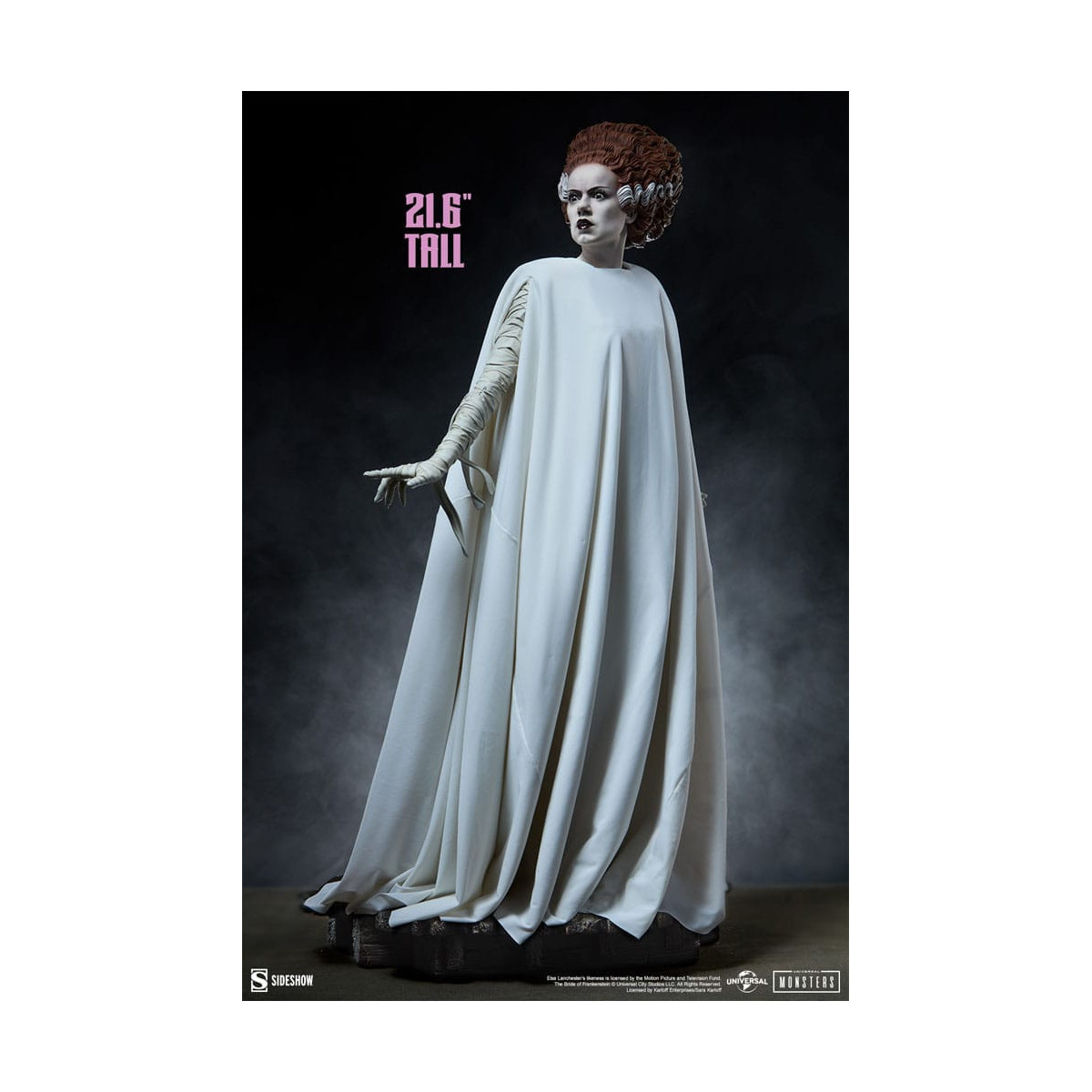 Sideshow Universal Monsters - Formato Premium La sposa di Frankenstein 1/4 - La sposa di Frankenstein (costume in tessuto)