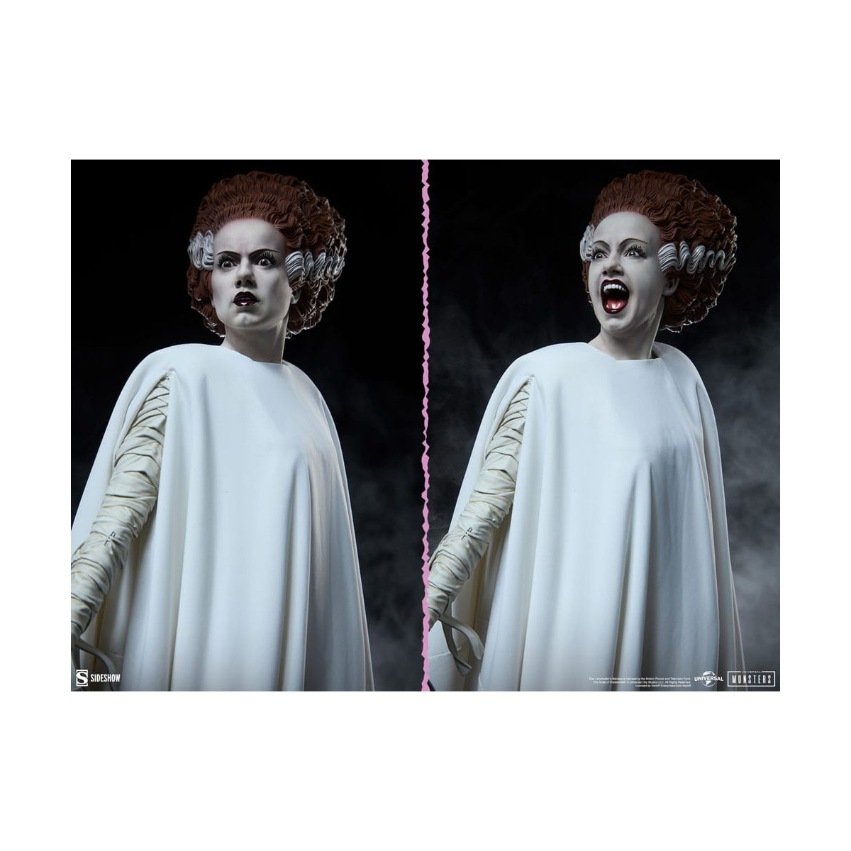 Sideshow Universal Monsters - Formato Premium La sposa di Frankenstein 1/4 - La sposa di Frankenstein (costume in tessuto)