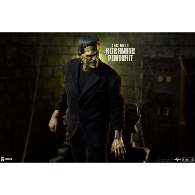 Sideshow Universal Monsters - Formato Premium Frankenstein (costume in tessuto) 1/4