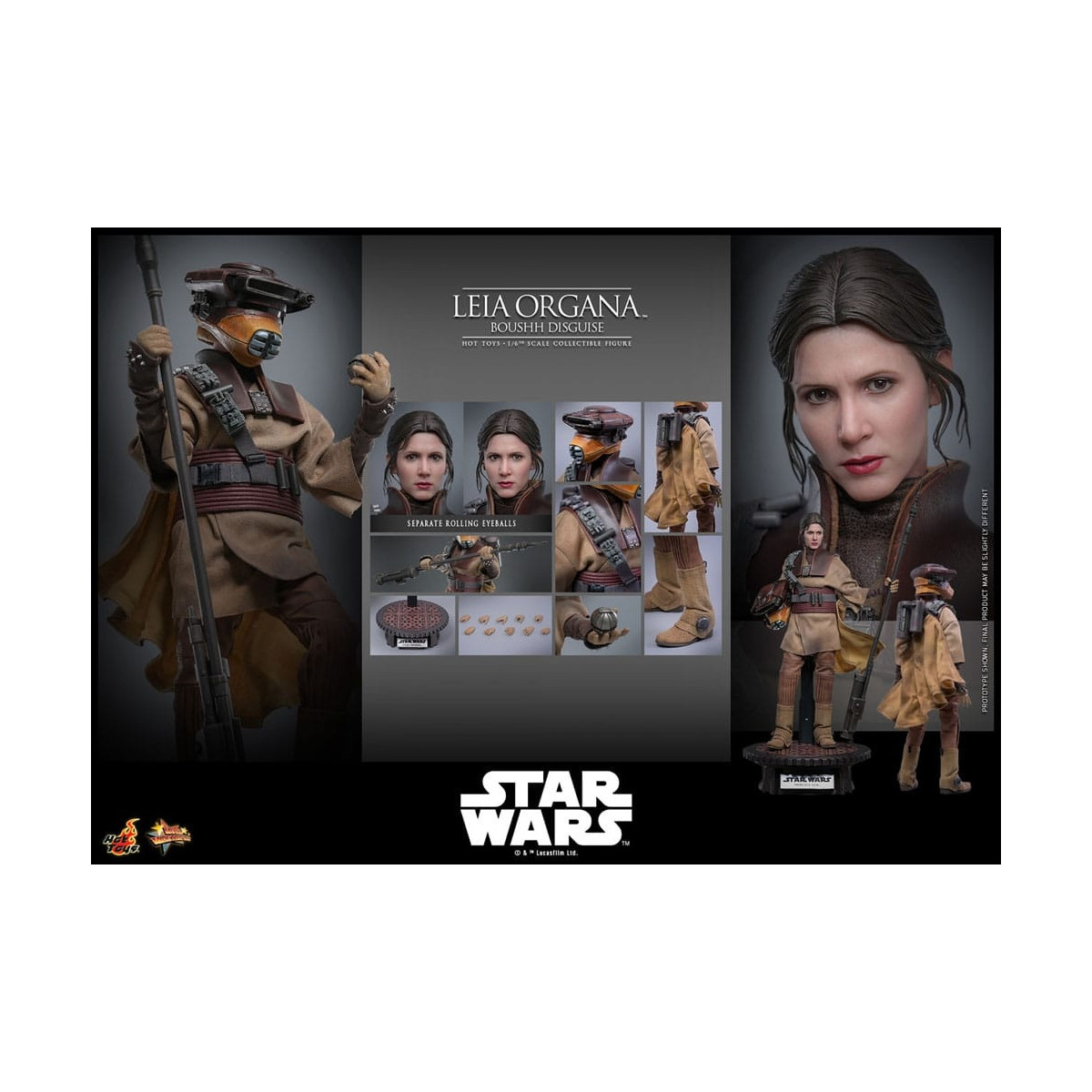 Hot Toys Star Wars Il Ritorno dello Jedi - Movie Masterpiece Figurina di Han Solo 1/6