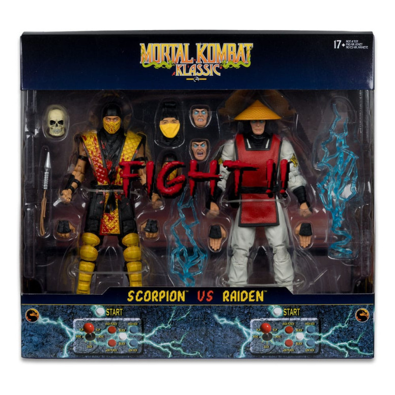 Mc Farlane - Mortal Kombat Klassics - Scorpion vs. Raiden 2-Pack 1/12
