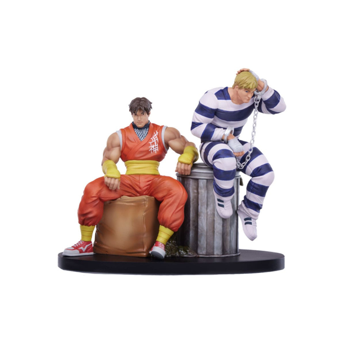 PCS - Street Fighter: Street Jam - Set di statue di Cody e Guy in scala 1:10