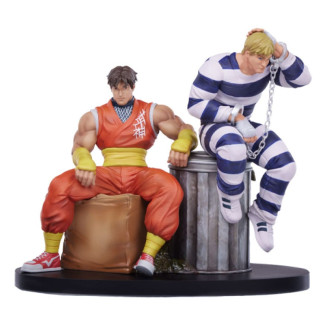 PCS - Street Fighter: Street Jam - Set di statue di Cody e Guy in scala 1:10