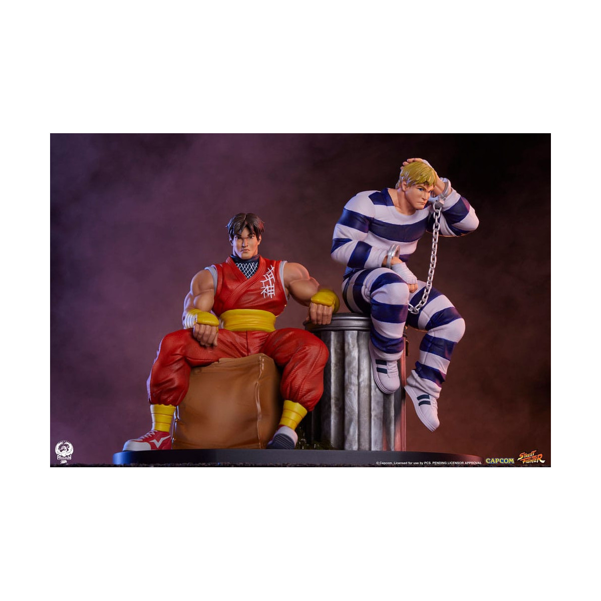 PCS - Street Fighter: Street Jam - Set di statue di Cody e Guy in scala 1:10