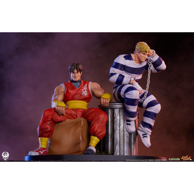 PCS - Street Fighter: Street Jam - Set di statue di Cody e Guy in scala 1:10