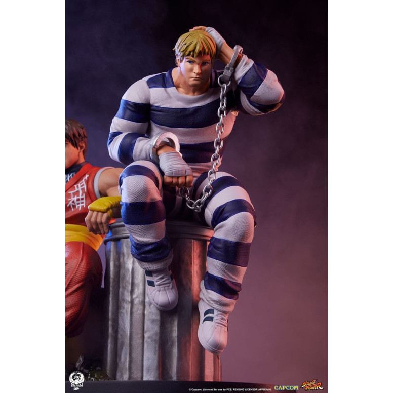 PCS - Street Fighter: Street Jam - Set di statue di Cody e Guy in scala 1:10